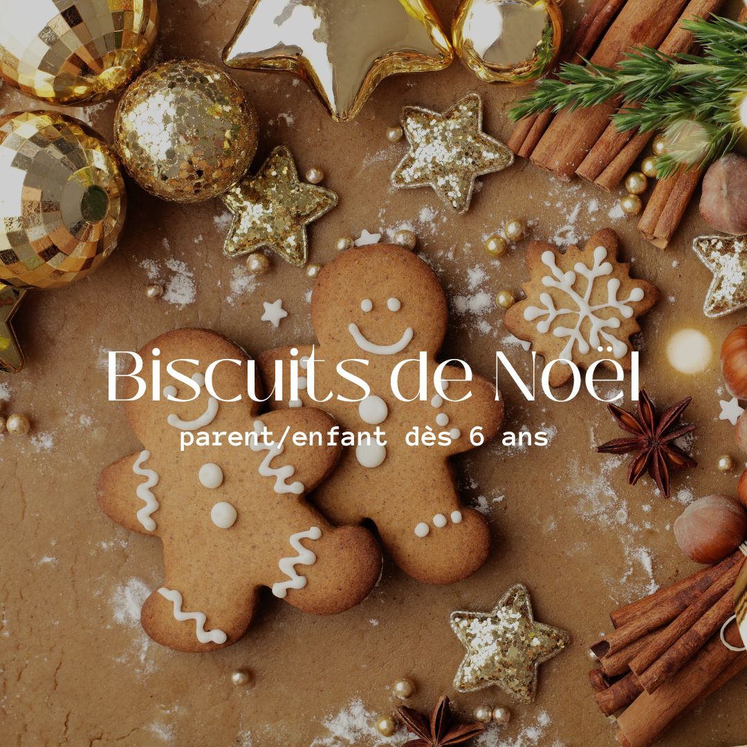 Atelier sablés de Noël, biscuits décorés